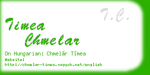 timea chmelar business card